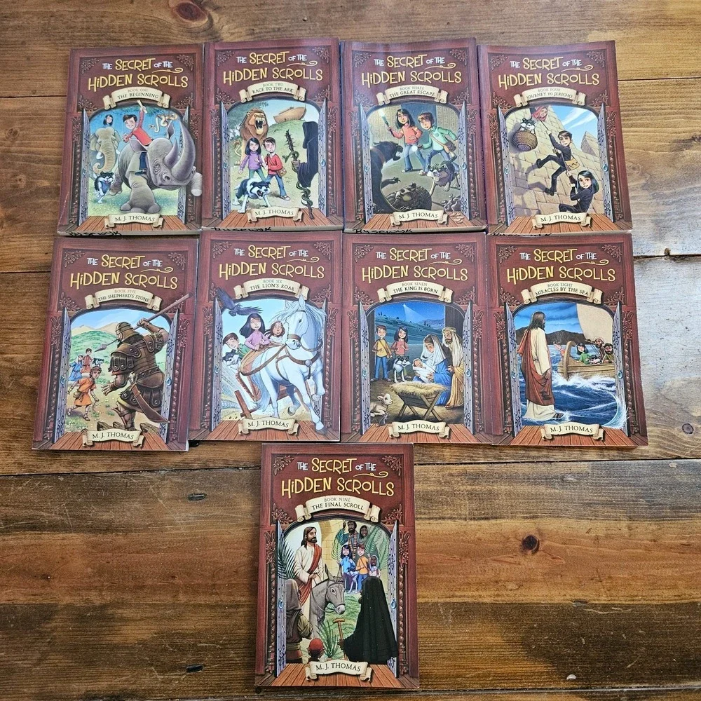 The Secret of the Hidden Scrolls Complete Series Set Books 1-9 M.J. Thomas